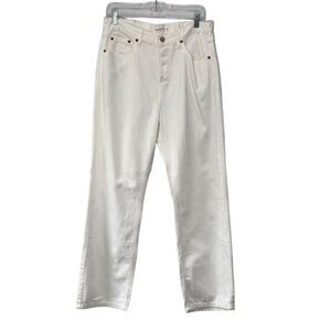 Avec‎ Les Filles High Rise Mom Jeans Size 29 White Casual Solid Basic